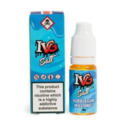 IVG Nic Salt E-Liquid Bubblegum – 10ml bottles, pack of 10, 50/50 VG/PG blend available in 10mg or 20mg nicotine strength.